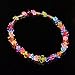 KANKANWO Children's DIY Colorful Acrylic Beads Toy Hair hoop Beads Bracelet Hair Clasp Necklace Kids Handmade Gifts for Early Childhood Education Toys (Translucent)
