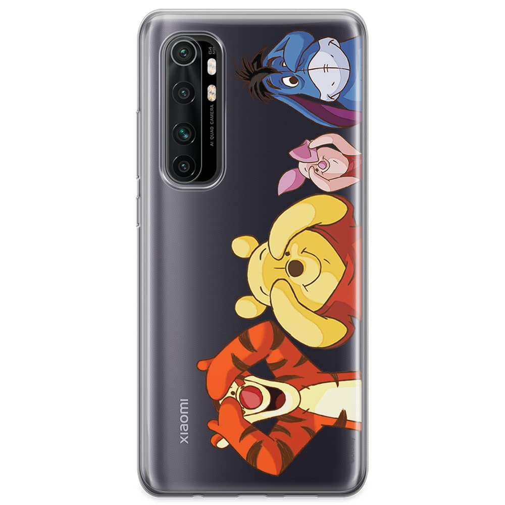 ERT GROUP mobile phone case for Xiaomi MI NOTE 10 Lite original and officially Licensed Disney pattern Winnie the Pooh and friends 036 adapted to the shape of the mobile phone, partially transparent