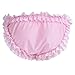 FEESHOW Men's Bowknot Sissy Maid Floral Lace Bikini Briefs Low Waist Panties Underwear Pink Medium (Waist 28.0-53.5