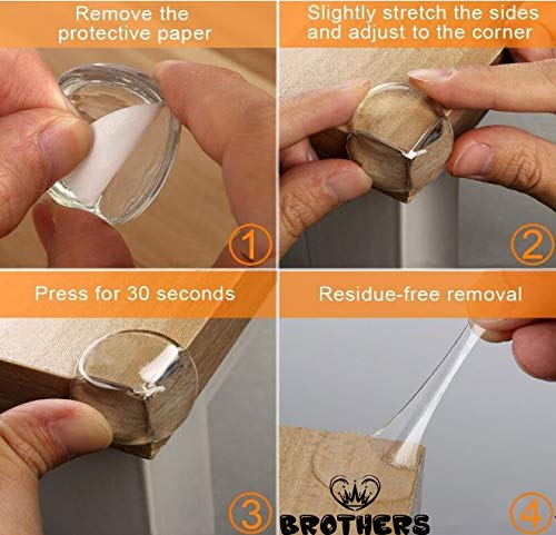 Corner Protector - Keep Babies from Sharp Edge of Table, Furniture and Desk - Best Baby Safety Corner Guards from Injuries - High Resistant Adhesive (20 Pack)
