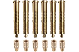 EOOENOON Archery Field Points Copper Bolt with Surface Embossed Inserts Inner Diameter .244 Carbon Arrow(12-Pcs) for Arrow Shaft Archery Accessories