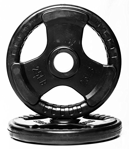 Olympic Rubber Grip Plates (25 LB)