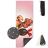 Cartoon Dinosaurs And Balloons Yoga Mat,Crystal