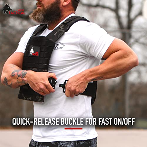 WOLF TACTICAL QuickRelease Weighted Vest for Men Workout Vest