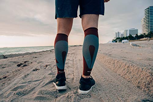 Rockay Blaze Calf & Shin Graduated Compression Leg Sleeves for Men and Women 16-23 mmHg - (1 Pair) - Thumbnail 5