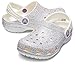 Crocs Kids' Classic Glitter Clog, Oyster, 3 M US Little Kid