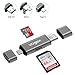 SD Card Reader, VOGEK 3-in-1 USB 3.0 / USB C/Micro USB Card Reader - SD, Micro SD, SDXC, SDHC, Micro SDHC, Micro SDXC Memory Card Reader for MacBook PC Tablets Smartphones with OTG Function, Gray