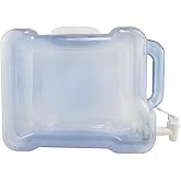 New Wave Enviro Products BPA Free Tritan Bottle, 2 Gallon Refrigerator with BPA Free Spigot and Integrated Handle, Refrigerator Dispenser Bottle, light blue