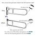 Handicap Grab Bars for Bathroom Toilet Flip Up Grab Safety Bars for Elderly Handicap Shower Stainless Steel Grab Bar Handrails Support Safety Rails Shower Hand Rail Folding Assist Grip Bar