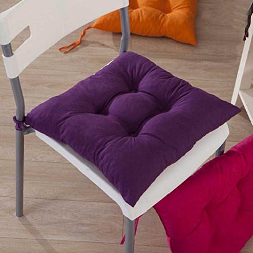 Gotd Indoor Garden Patio Home Kitchen Office Chair Pads Seat Pads Cushion (Purple)