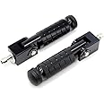 Universal Motorcycle Bicycle Folding Foot Pegs 90 Degree Foldable Electric Motorbike Passenger Footrests Rearsets Rear Set Footpegs foot Rest Pedals M8 Install Bolts
