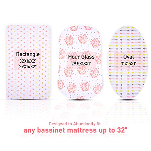 HakoBaby 3Pack Sheets for Baby Girl, Super Soft 100 Jersey