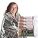 Grizzly Gear Emergency Mylar Blanket 4 Pack- 7' x 4' 1/3