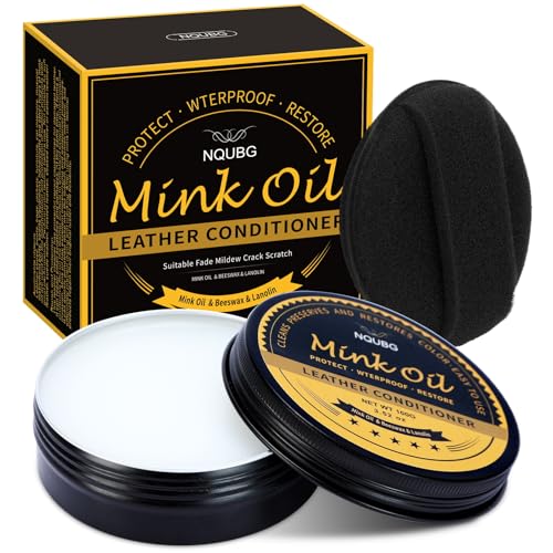 Mink Oil for Leather Boots, Boot Leather Care Kit, Leather Shoe Care
