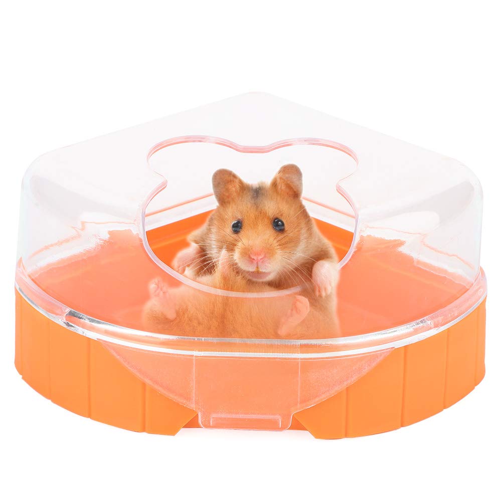 Hamster Sand Bathroom Plastic Small Pet Sand Bath Container Hamster Sandbox Sauna Room Toilet Bathtub with Scoop for Chinchilla Golden Bears