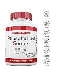 Fosfatidilserina última intervensión de soja, 100 mg, 90 °Cápsulas blandas. sharp-ps ® patentado fórmula., 1
