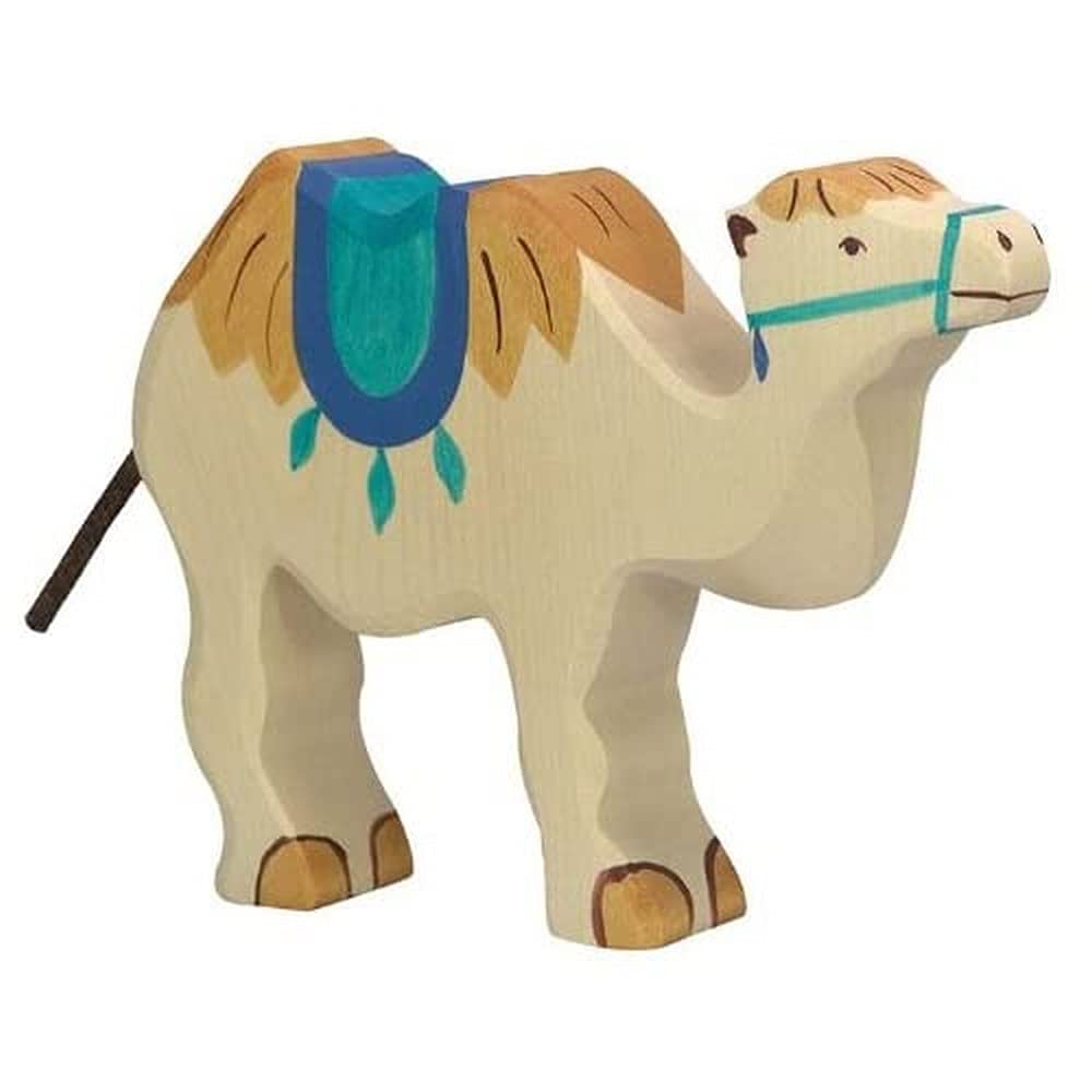 Holztiger Camel with Saddle Wooden Figure