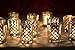 BD Crafts Silver Laser Cut Mercury Glass Votive Holder, Set of 12