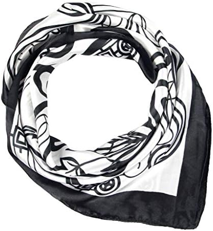 COMVIP Men Satin Silk Summer Sun Protection Square Neck Scarf Bandana