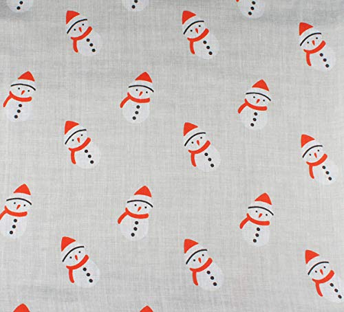 VIVIAN & VINCENT Soft Light Elegant Merry Christmas Sheer Long Scarf Shawl Grey Snowman C14