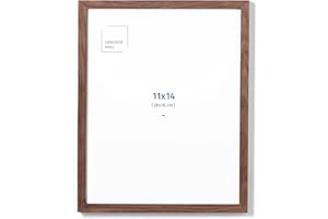 Opposite Wall - 11x14 in - Dark Solid Oak Wood Picture Frame - Lightweight, Versatile & Shatterproof - Wall Hanging Poster or Photo Frame - Wall Decor for Office, Gallery & Home