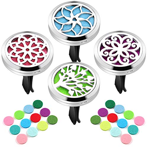 TTStar Car Diffuser Vent Clip 4PCS Aromatherapy Car Vent Clips Alloy