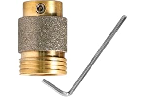 MIANTANG MCBL1 Diamond Grinding Bit 1" Brass Core Abrasive Wheel Automatic Water Feeding Stained Glass Grinder Head Making Tool Standard Spare Parts (1 Inch)