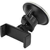 Car Phone Holder Strong Suction Cup 360&deg; Adjustable Mount for Windshield Tile Desktop Glass