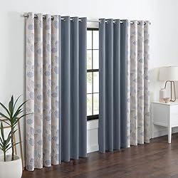 Eclipse 100% Blackout Curtain, Larissa Leaf Grommet