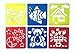 24 Pcs Drawing Painting Stencil Templates Set for Kids Crafts Creation, Graphics and Animal Education, Different Animal Patterns, Washable Plastic