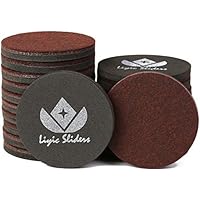Liyic 16pcs 3.5in. Reusable Brown Heavy Furniture Movers for Hard Floor Felt Furniture Slider Furniture Felt Sliders Furniture Mover Furniture Moving Pads,Furniture Slider,Furniture Moving Sliders