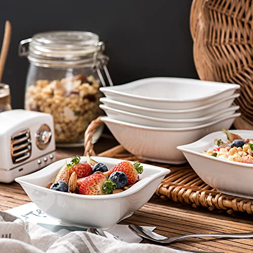 MALACASA Dinnerware Set, 36-Piece Porcelain Ivory White Dinner