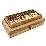 BRAIN GAMES 3in1 Wooden Chess, Backgammon Checker Set, Medium