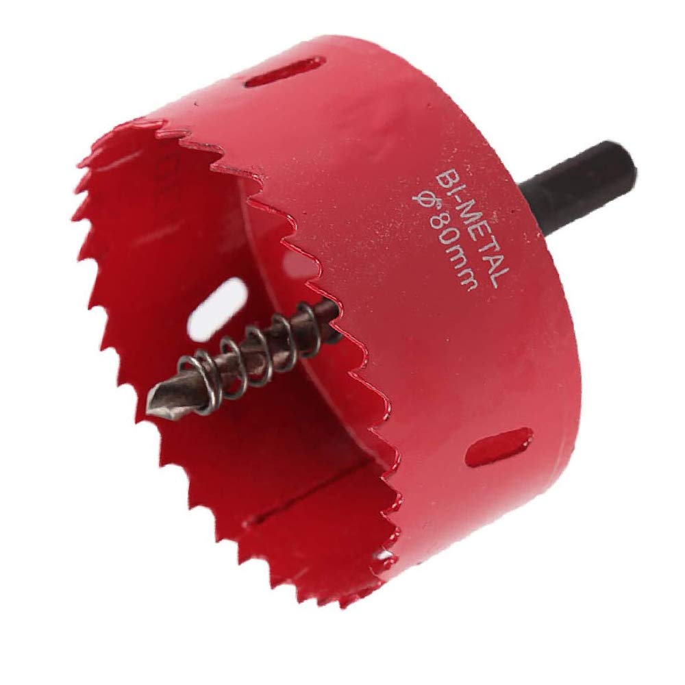 80mm Hole Saw Cutter M42 Bi-Metal Hole Saw Drill Bit for Wood Plastic Aluminum