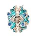 Yeshan Sparkly Rhinestone Metal Jaw Hair Clips, Butterfly Hair Claw Clip Hair Accessories For Women and Girls,Pack of 6