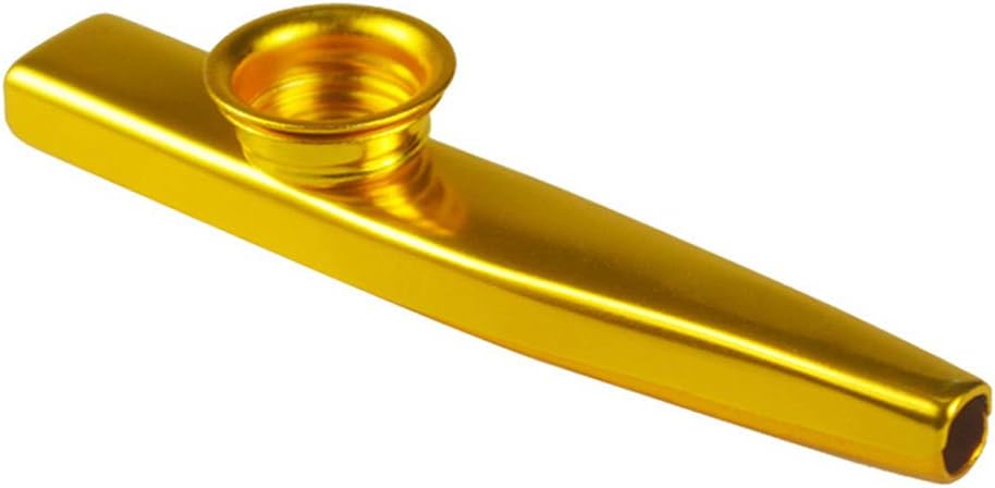 WXLAA Metal Kazoo Mouth Flute Kid Musical Instrument Gold