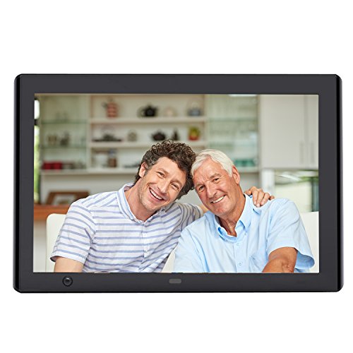 YENOCK Digital Picture High Resolution Frame UI Surface 10 Inch with Motion Sensor 1024 x 600 High Resolution Multifunctional Digital Photo Frame