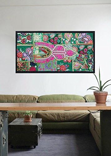 Vintage Tapestry Antique Indian Wall Art Bohemian Patchwork Wall Hanging