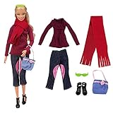 Barwa Evening Wedding Party Clothes Casual Dress Outfit Set for Barbie Doll Gift