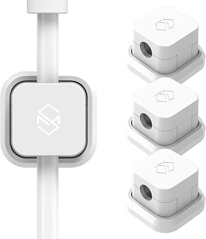 Amazon Co Jp Sinjimoru ケーブルホルダー Iphone Type C Usbケーブル マグネット収納ボックス 車内 ケーブル 固定 収納 クリップ コード まとめる 整理 クリップ Magnetic Cable Holder White 3pcs 車 バイク