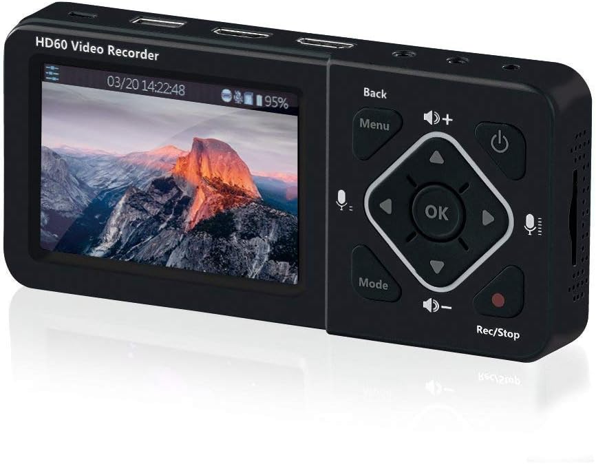 HDMI Video/Game Capture Recorder 1080p 60fps Live Streaming Device