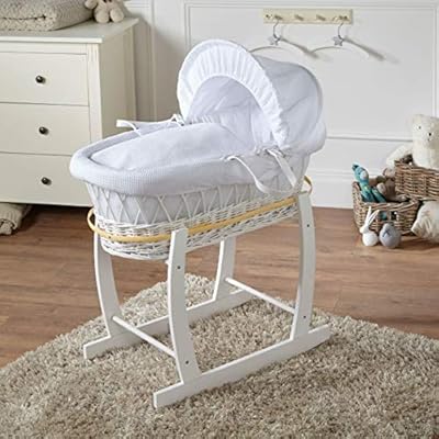 grey rocking moses basket