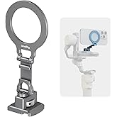 SMALLRIG Metal Phone Mount with Baseplate for Arca-Standard, Compatible for DJI RS 4 Mini, Smartphone Support with Cold Shoe Mount, Phone Tripod Mount for iPhone 17/16/15 Series etc. - 5339