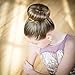 GOZE 13 Piece Ring Hair Donut Bun Maker Set - For Chignon Hair Styles - 3 Buns, 2 Bands, 8 Bobby Pins (Brown)