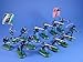 Britains Deetail Toy Soldiers American Civil War Union Firing Line 13 Piece Set with Battle Flags