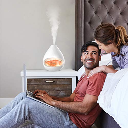 Pure Enrichment® PureGlow™ Crystal - 2-in-1 Himalayan Salt Lamp & Ultrasonic Essential Oil Diffuser, Original Salt… - Image 2
