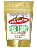 Virgin Extracts (TM) Pure Premium Organic Red Raspberry Powder Freeze Dried Extract 4:1 Red Raspberry Concentrate (4 X Stronger) 16oz Pouch