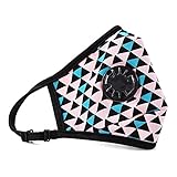 ANALAN MASK N99 Air Pollution Mask Filter Washable Anti-Pollution Dust Mask with Filter Masks for Allergies Flu Pollen Smoke Protection (4 Pcs Filters/Unisex Size) (POP-Pink)