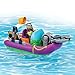 Teenage Mutant Ninja Turtles Pre-Cool Half Shell Heroes Dive Boat with Diver Donatello Bathtub Vehicles and Figure