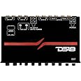 DS18 EQX7 1/2 DIN 7 Band Graphic Equalizer High Volt 7-Band Equalizer with High Level Input and Auto Turn On, Three Stereo RCA outputs, Max Output: 8 Volts